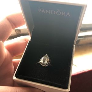Pandora tear drop ring